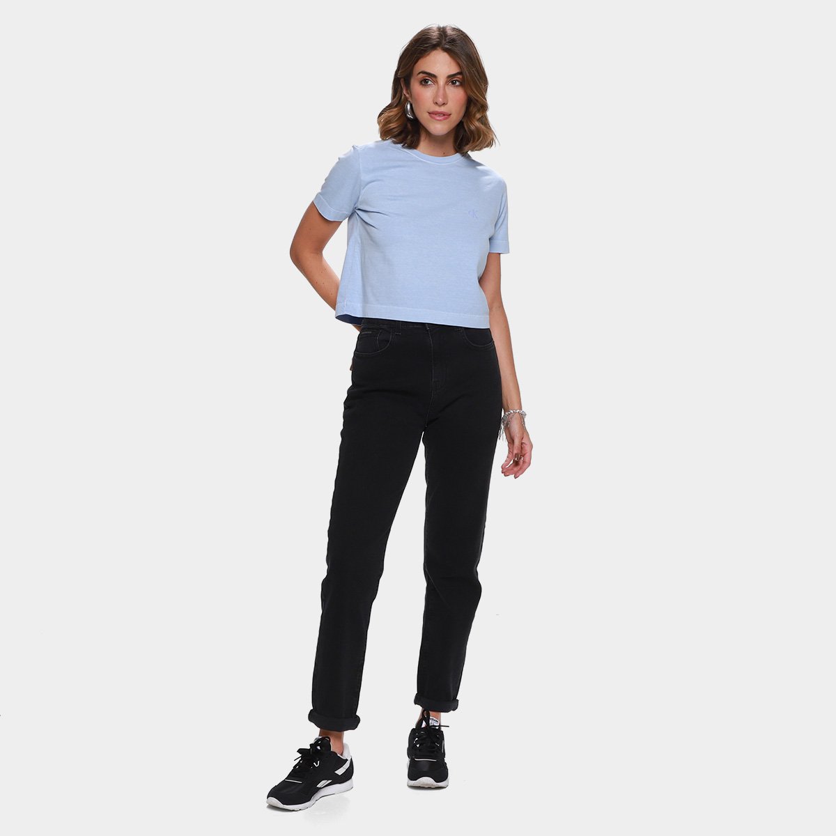 Camiseta Calvin Klein Stone Logo Relevo Feminino - Tam: P - 3