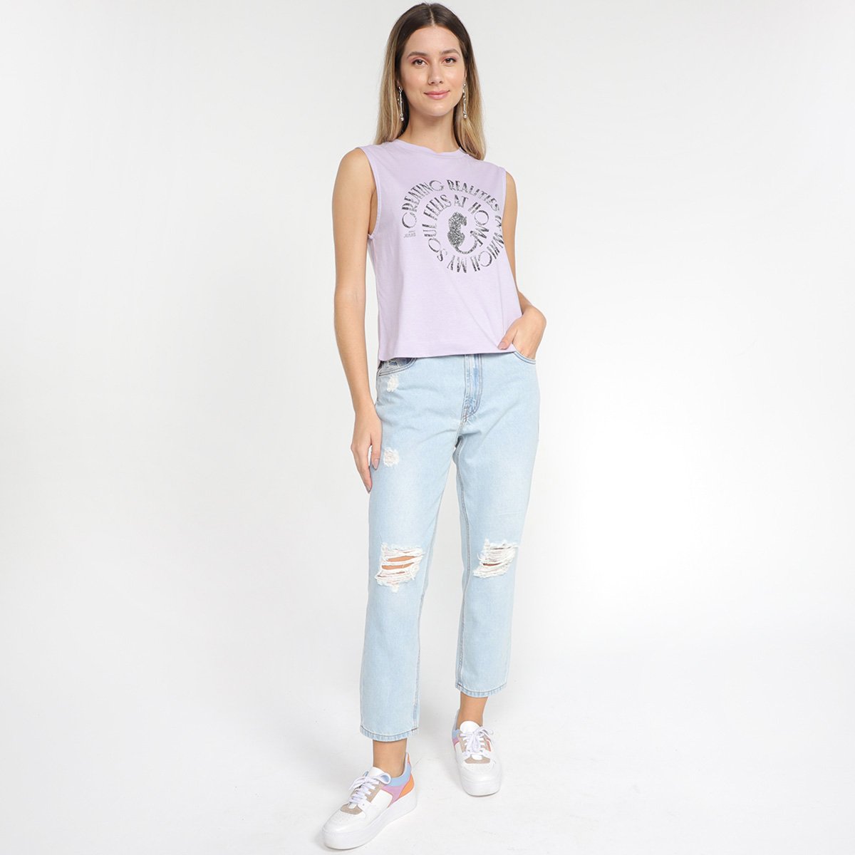 Regata Animale Jeans Realities Feminina - Tam: M - 3