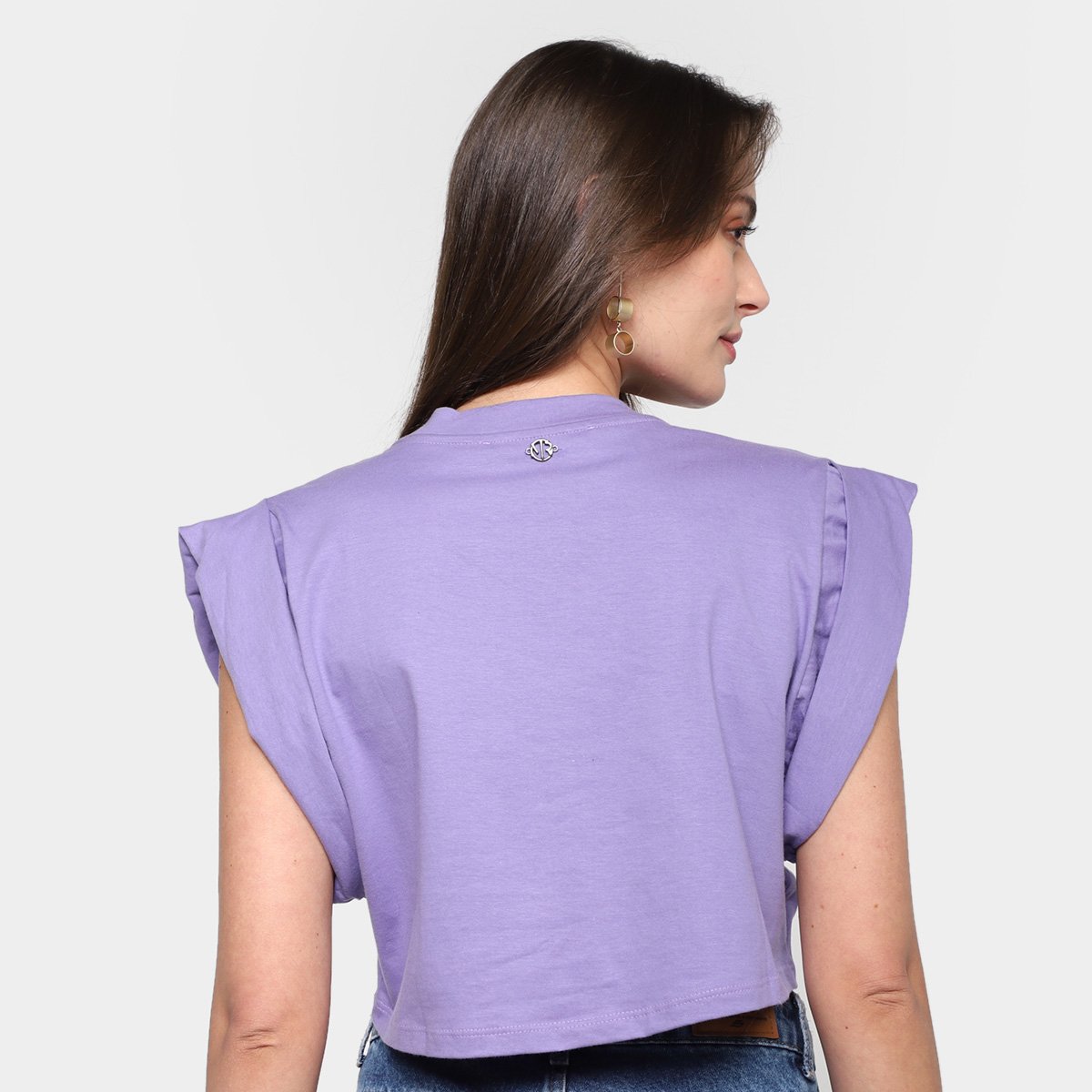 Blusa Morena Rosa Cropped Cavada Muscle Tee Feminina - Tam: M - 1