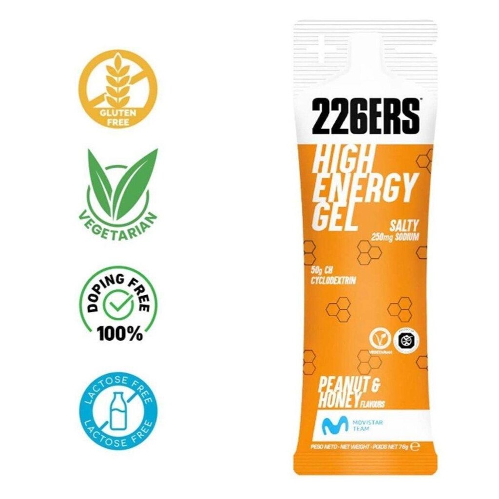 226ERS High Energy Gel 76g – Carboidrato Avançado para Atletas de Alta Performance