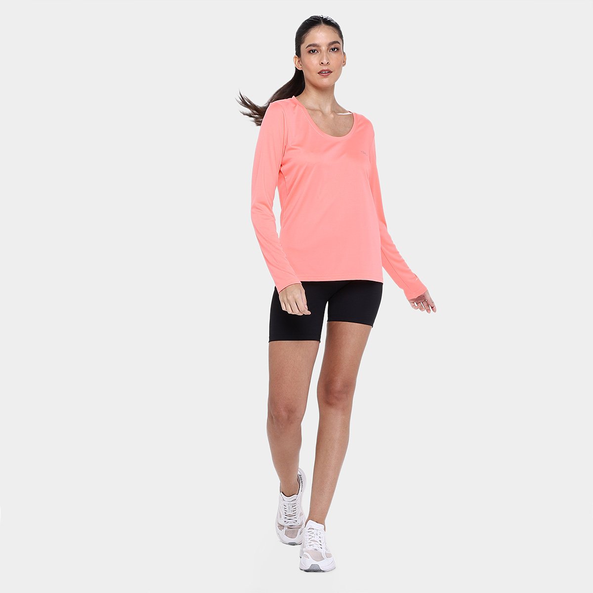Camiseta Olympikus Essential Manga Longa Feminina - Tam: P - 3