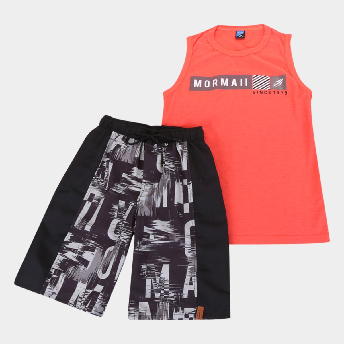 Conjunto Juvenil Mormaii Camiseta 1979 + Bermuda Estampada Masculino