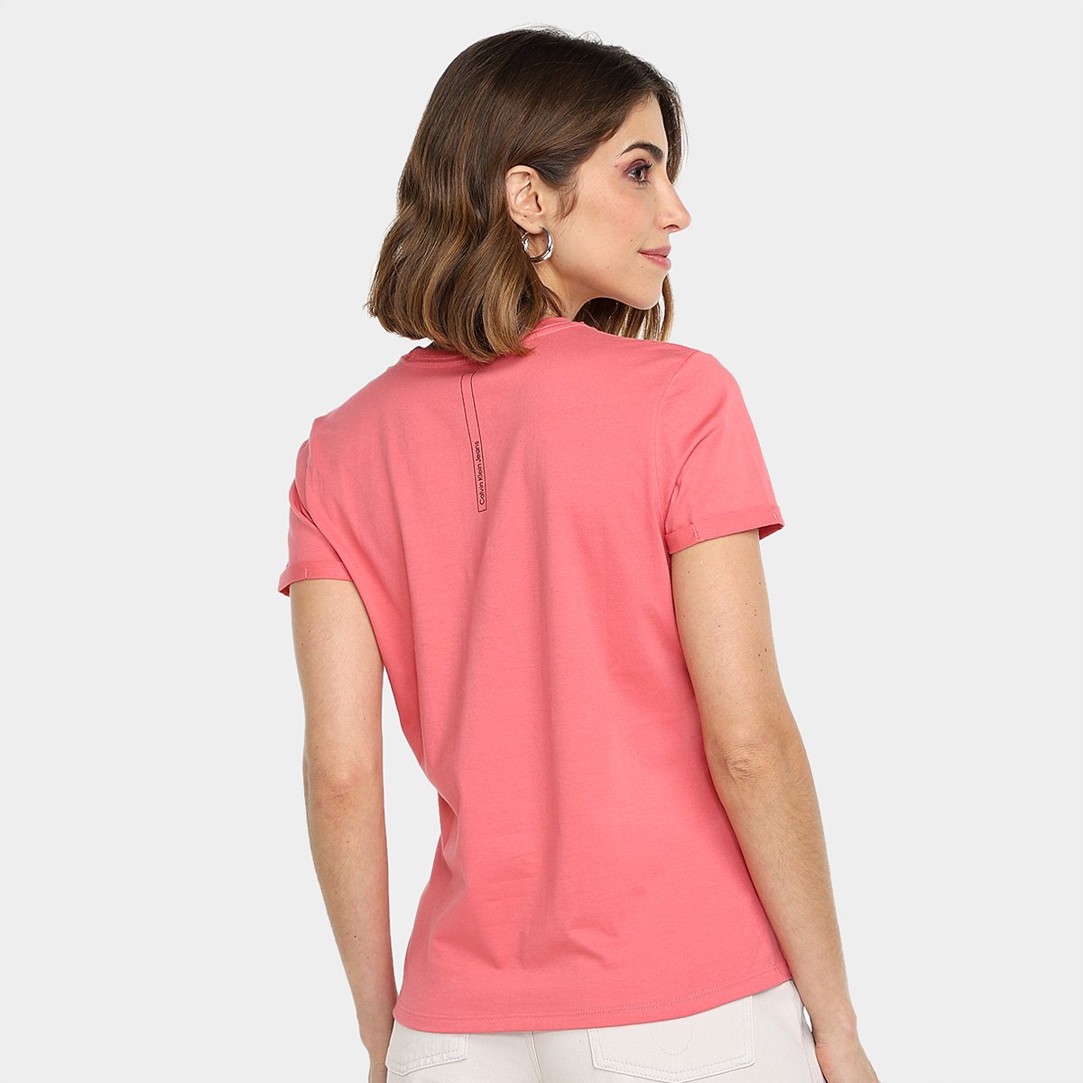 Camiseta Calvin Klein Logo I Feminina - Tam: M - 1