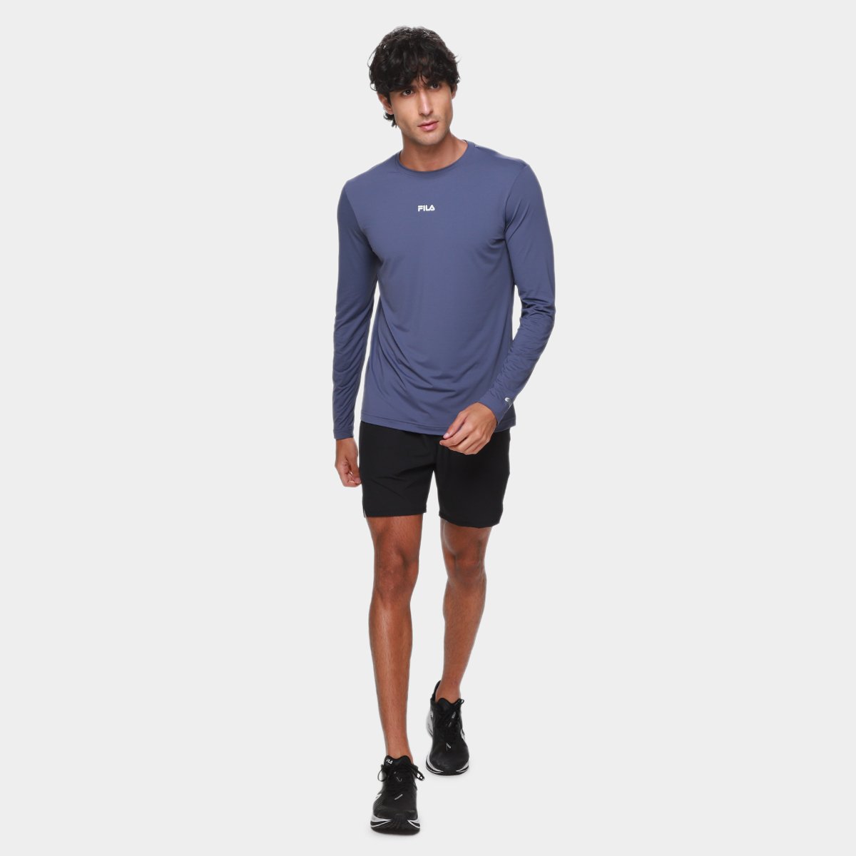 Camiseta Fila Proteção UV Manga Longa Masculina - Tam: M - 3
