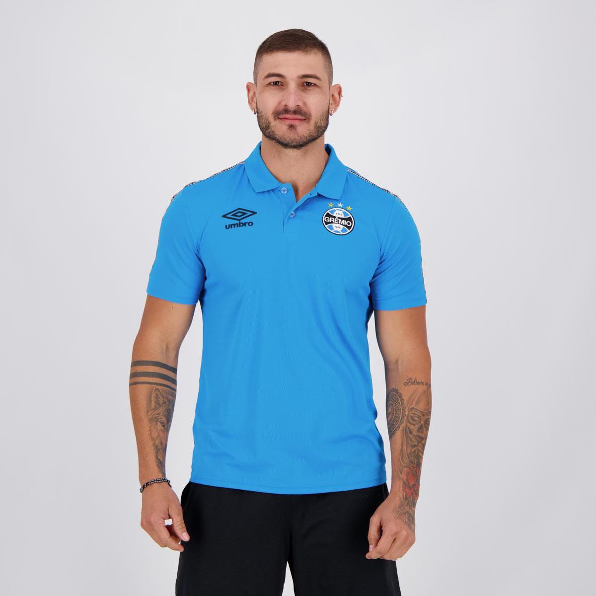 Camisa Polo Grêmio Viagem 21/22 Umbro Masculina