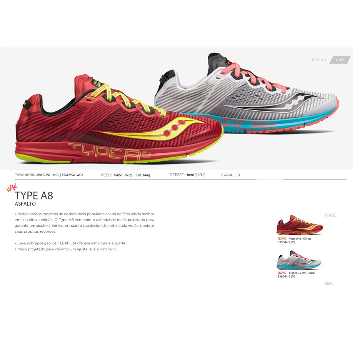 tenis saucony type a8