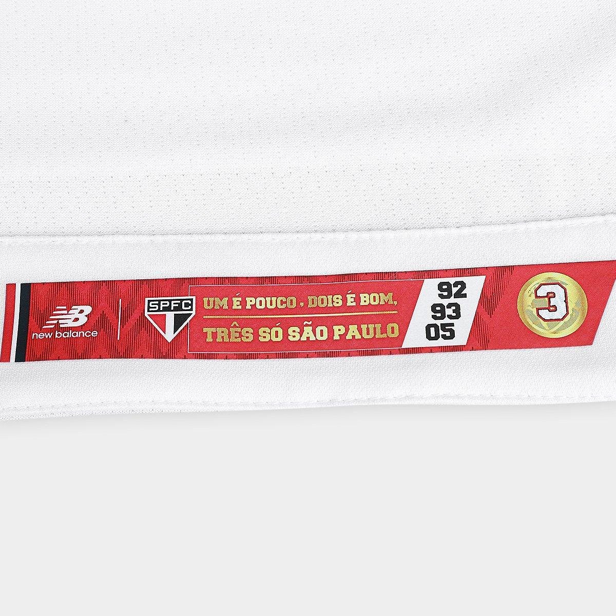 Camisa São Paulo I 25/26 Jogador New Balance Masculina - Tam: G - 5