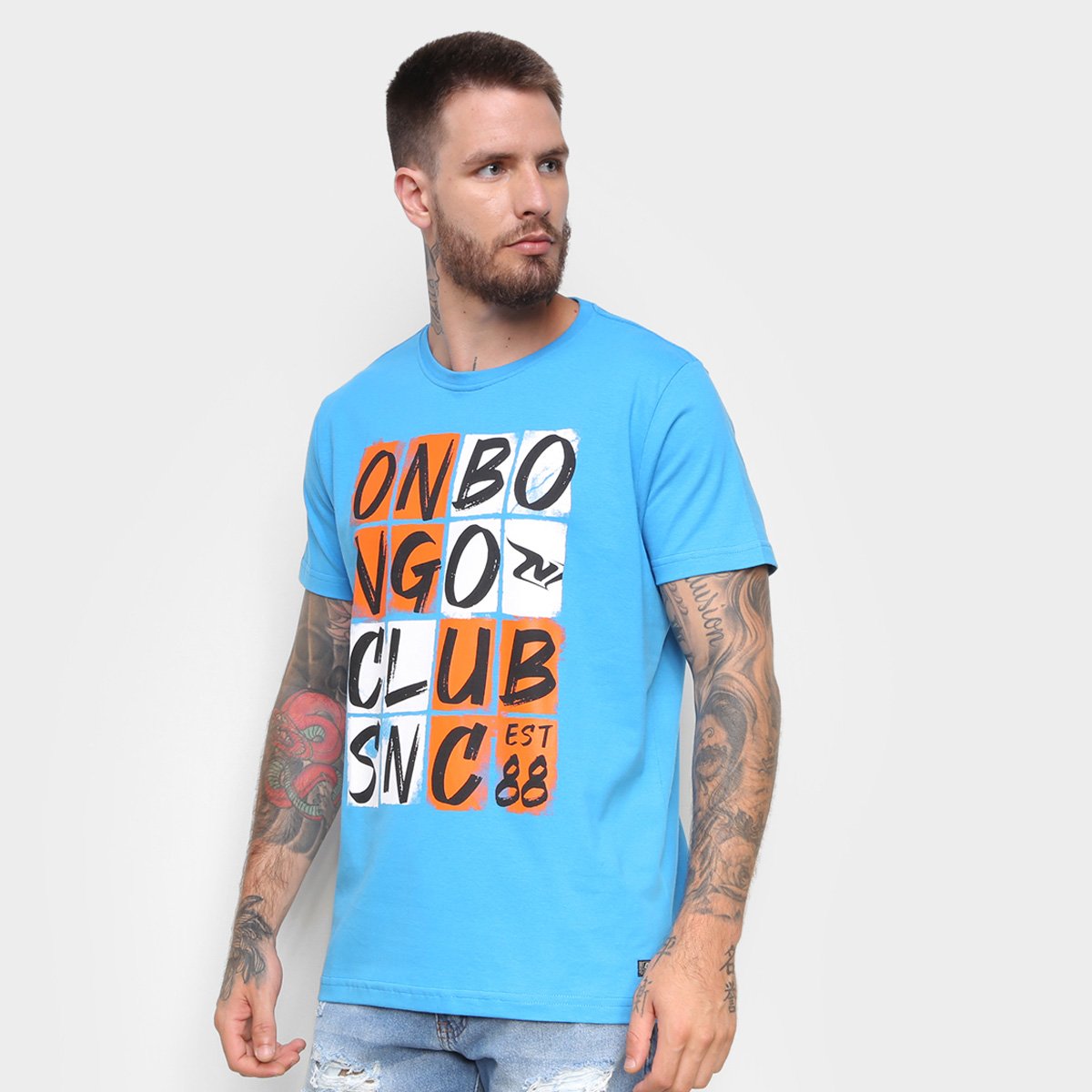 Camiseta Onbongo Estampada Club Masculina