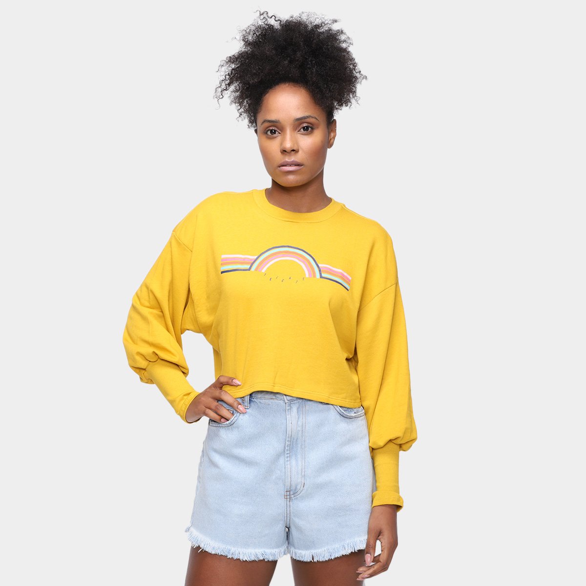 Blusa Tricats Moletinho Sunny Manga Longa Feminina
