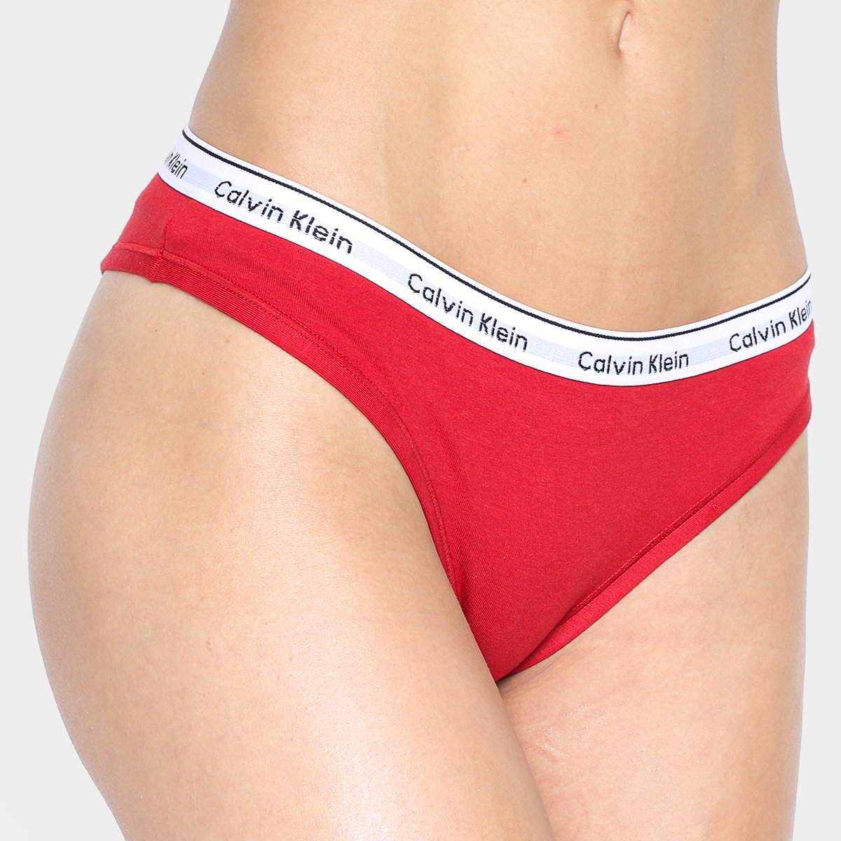 Kit Calcinha Tanga Calvin Klein Mini Modern Feminina - 3 Peças - Tam: M - 1