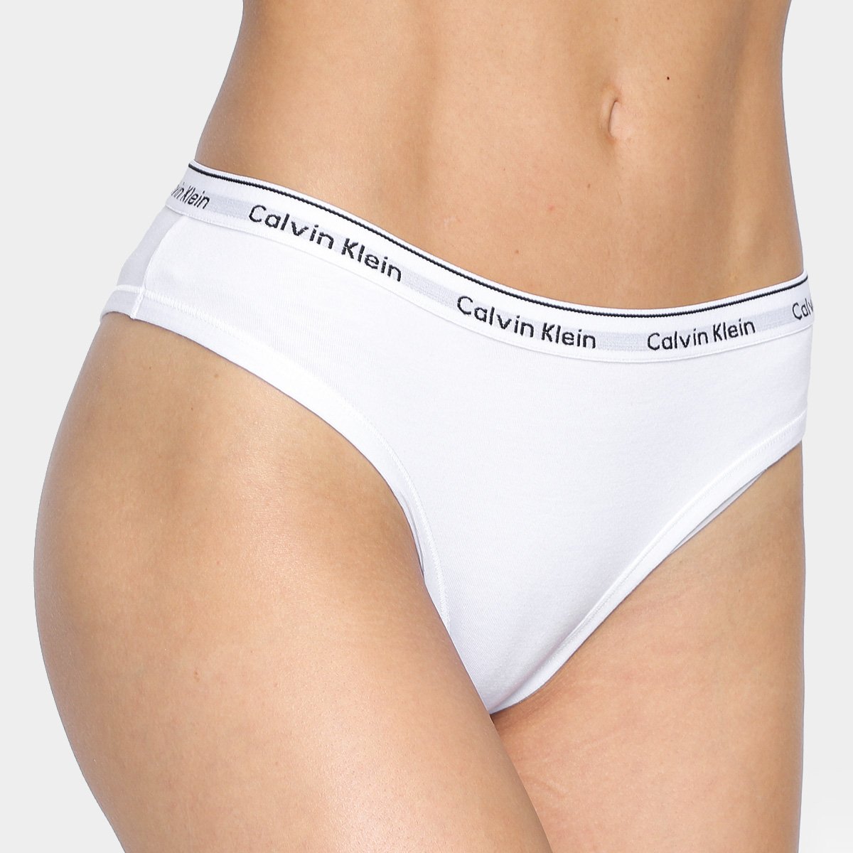 Kit Calcinha Tanga Calvin Klein Mini Modern Feminina - 3 Peças - Tam: M - 4
