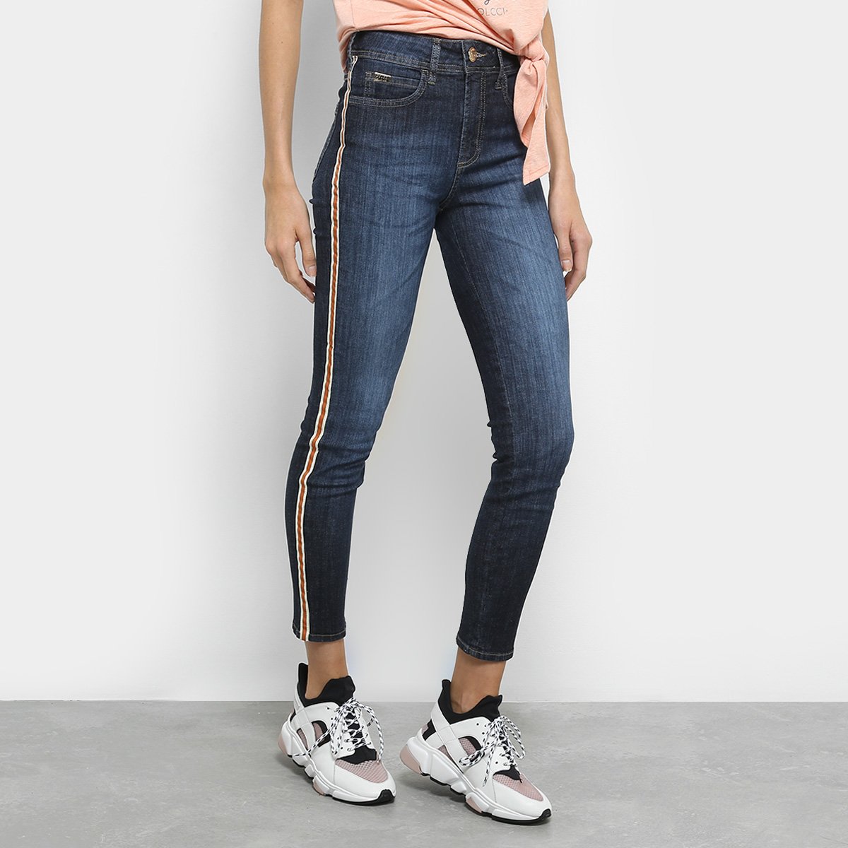 calça cintura alta colcci