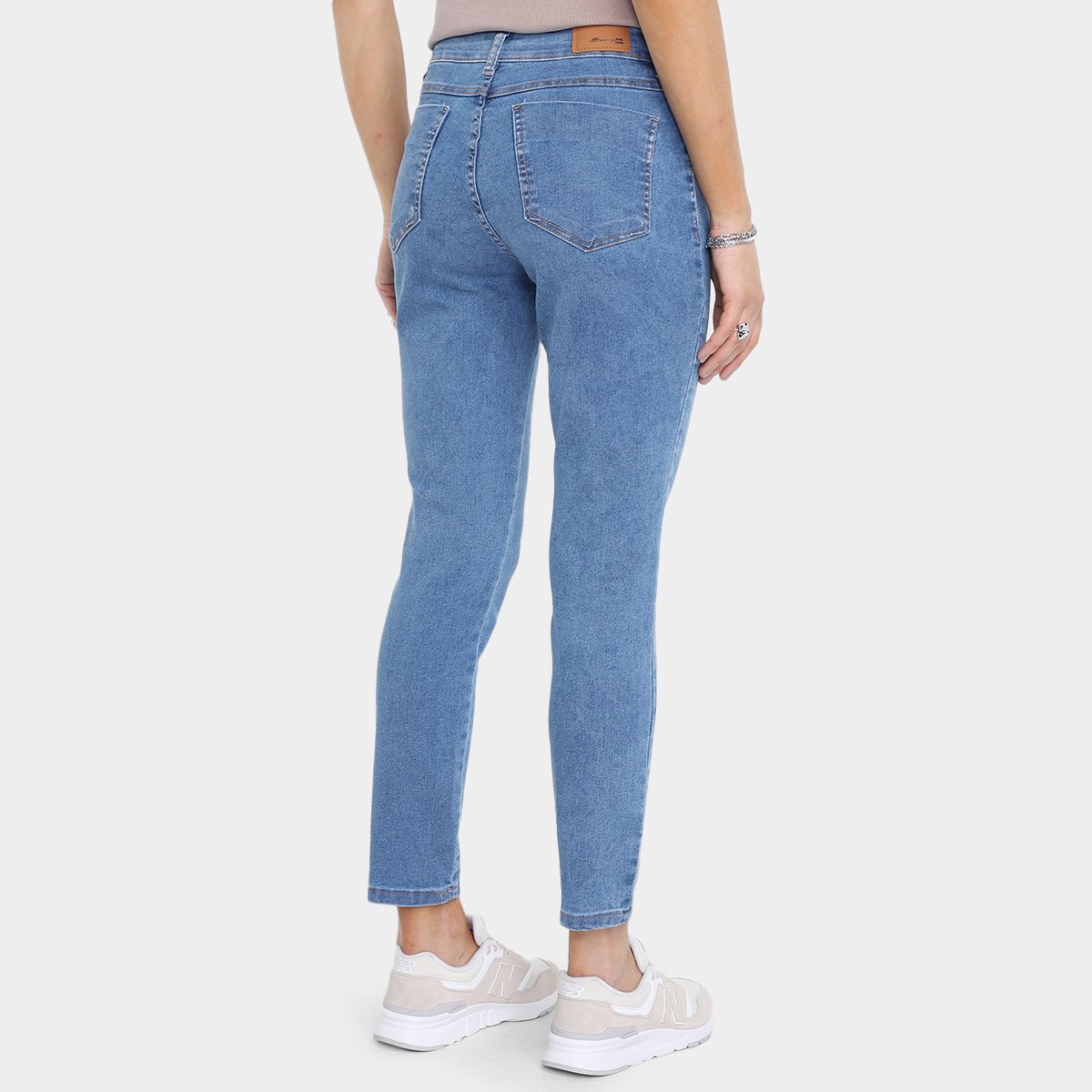 Calça Jeans Skinny Sawary Skinny Cintura Alta Feminina - Tam: 48 - 1