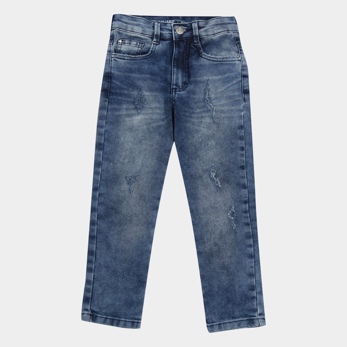 Calça Jeans Juvenil Malwee Skinny Estonada Masculina