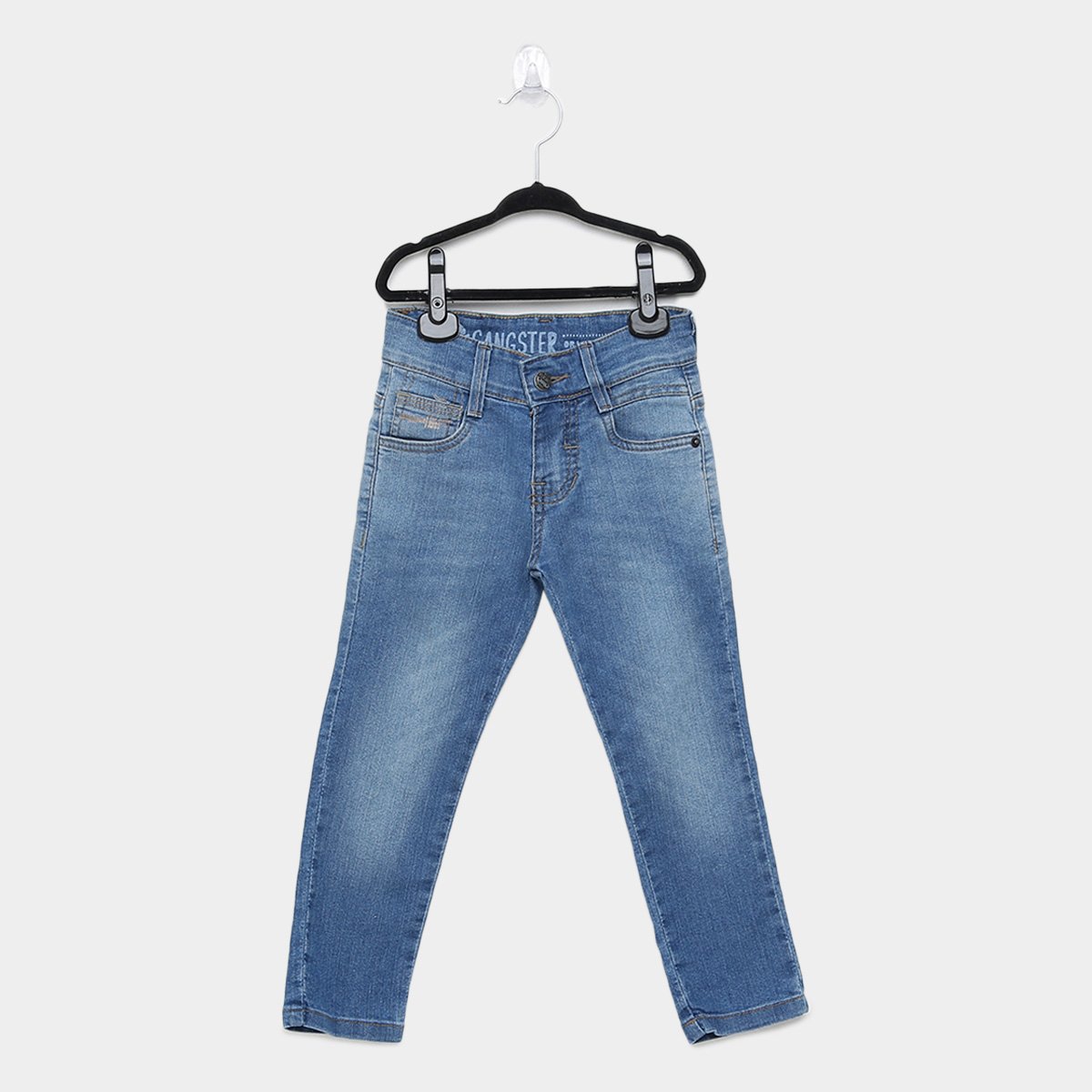 Calça Jeans Infantil Gangster Lavagem Clara Masculina
