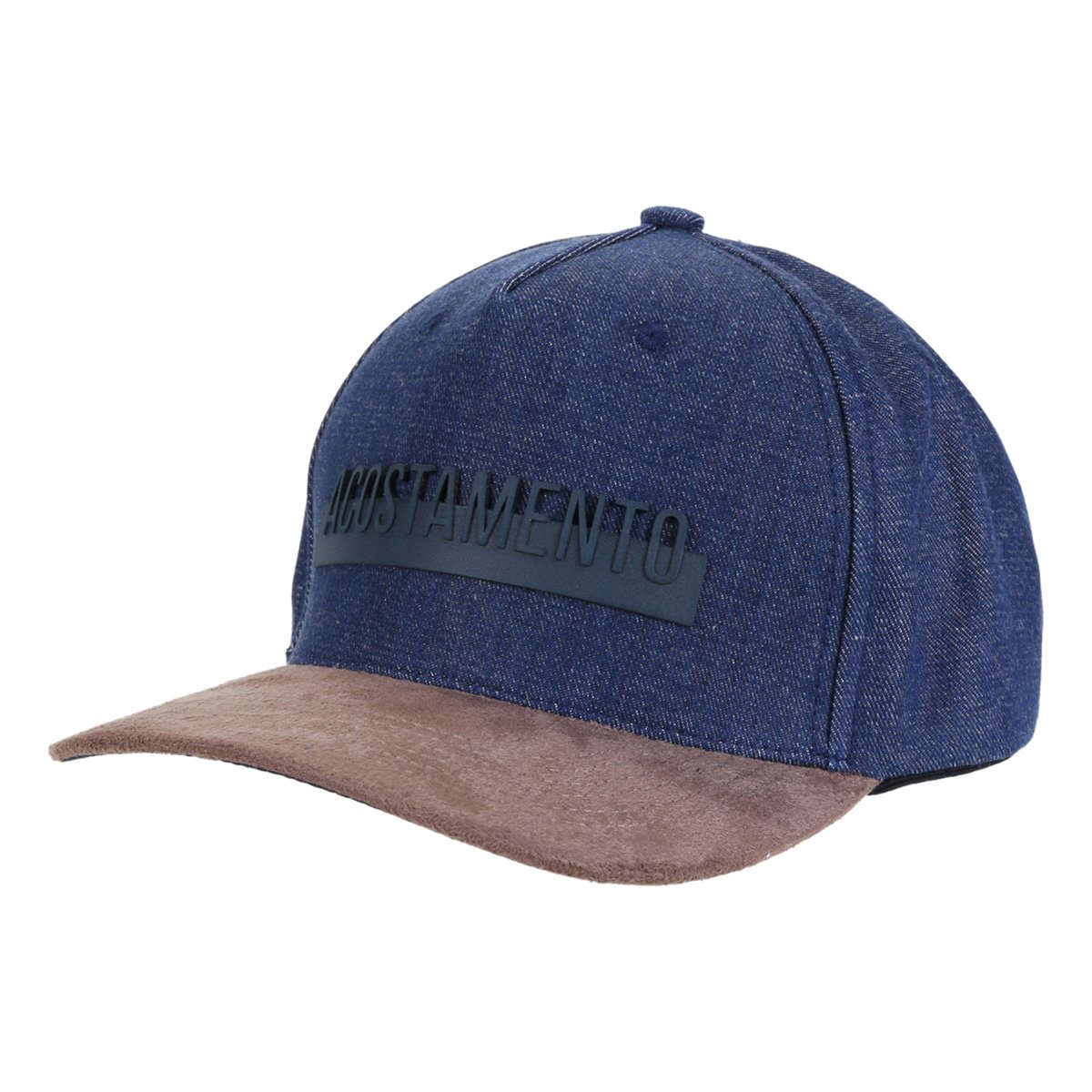 Boné Aba Curva Acostamento Jeans Strapback Masculino