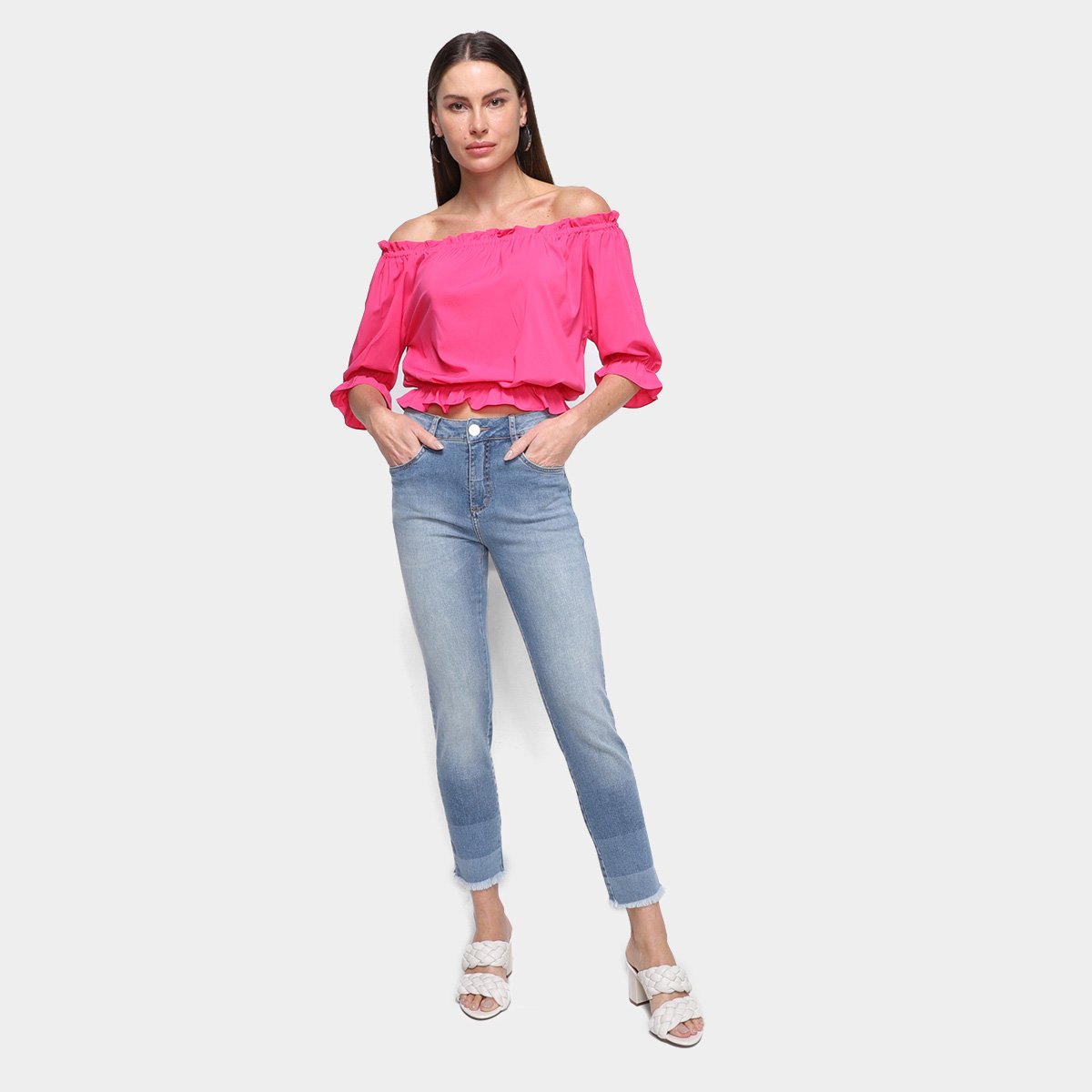 Calça Jeans Morena Rosa Cigarrete Giane Feminina - Tam: 38 - 3