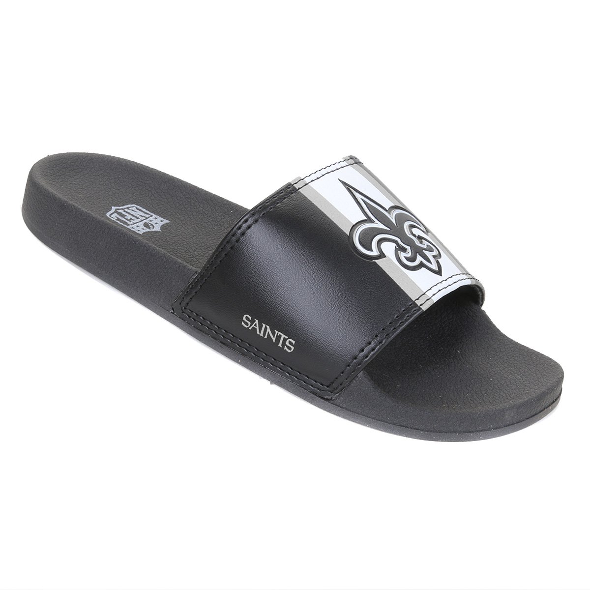 Chinelo NFL New Orleans Saints New Era Slide Logo Masculino - Tam: 33/34 - 1