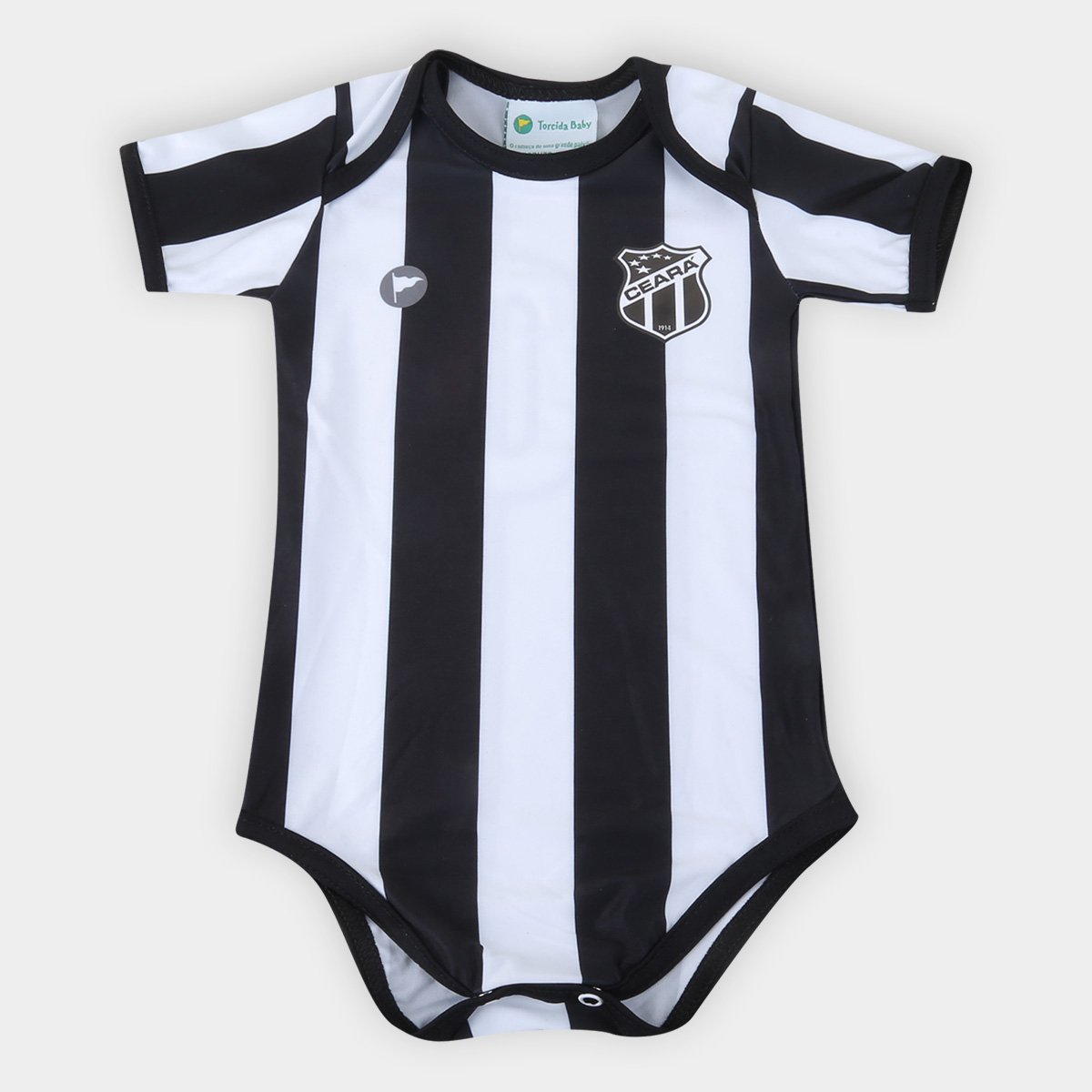 Body Ceará Infantil Torcida Baby Listrado Proteção UV