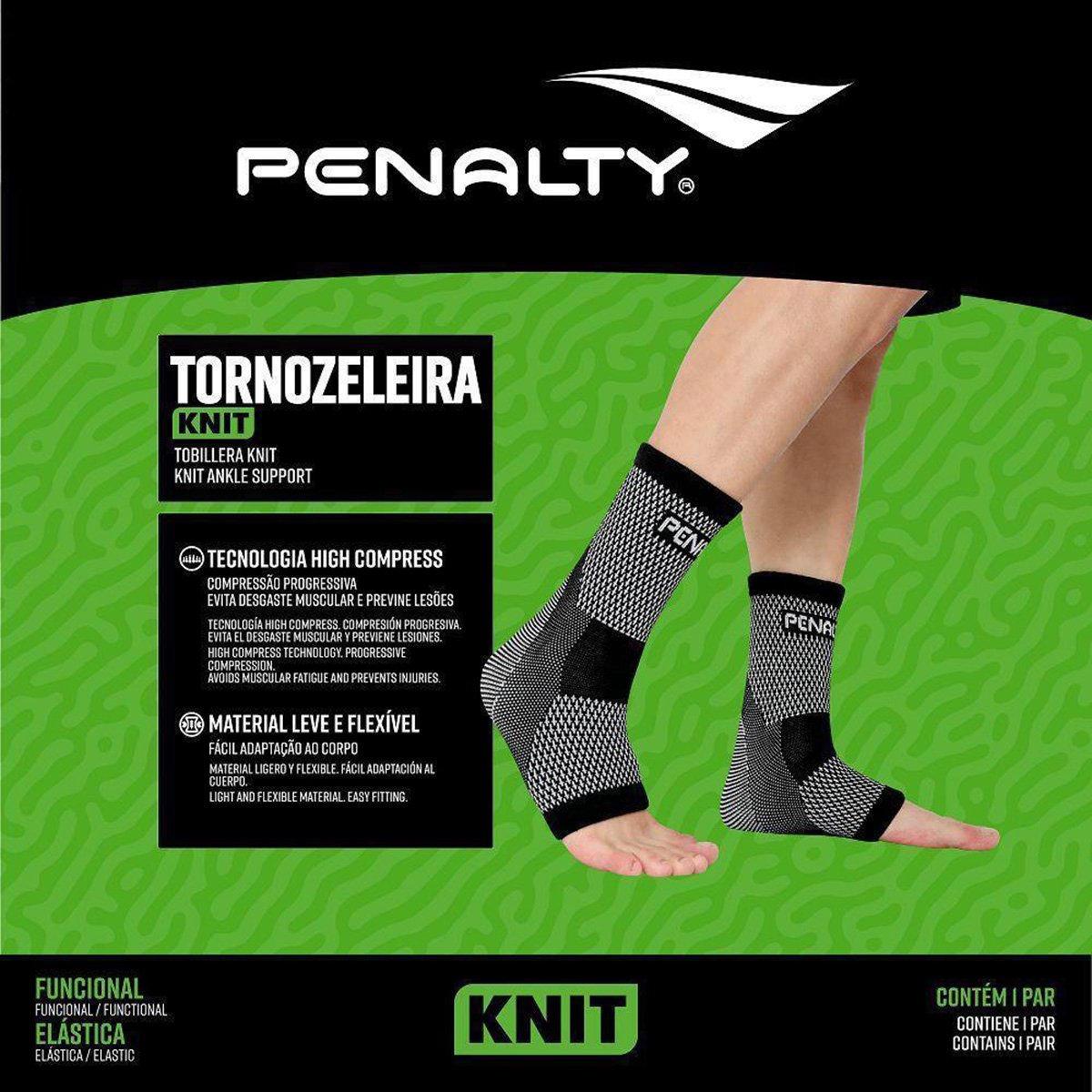 Tornozeleira Penalty Elástica Knit XXIII Unissex - Tam: P - 2