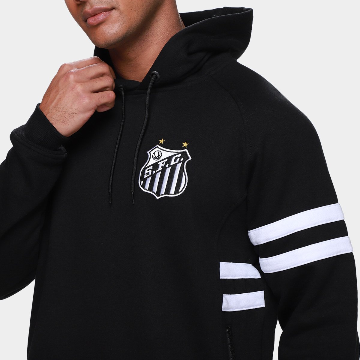 Moletom Santos Com Capuz Masculino - Tam: P - 2