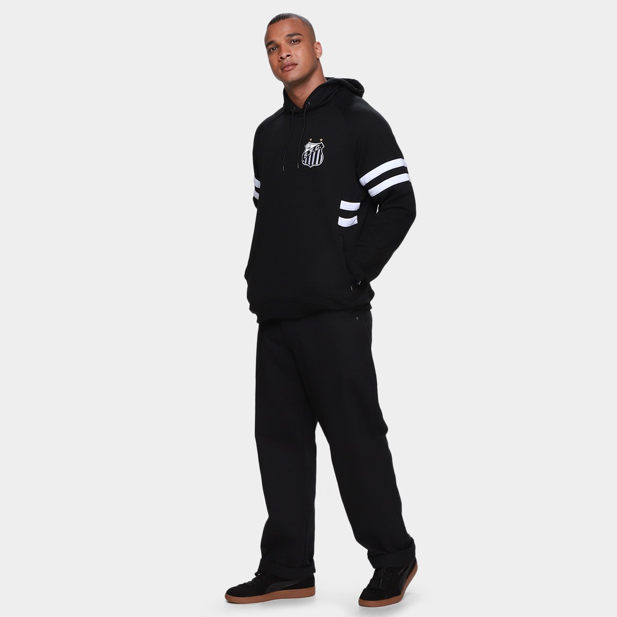 Moletom Santos Com Capuz Masculino - Tam: P - 5