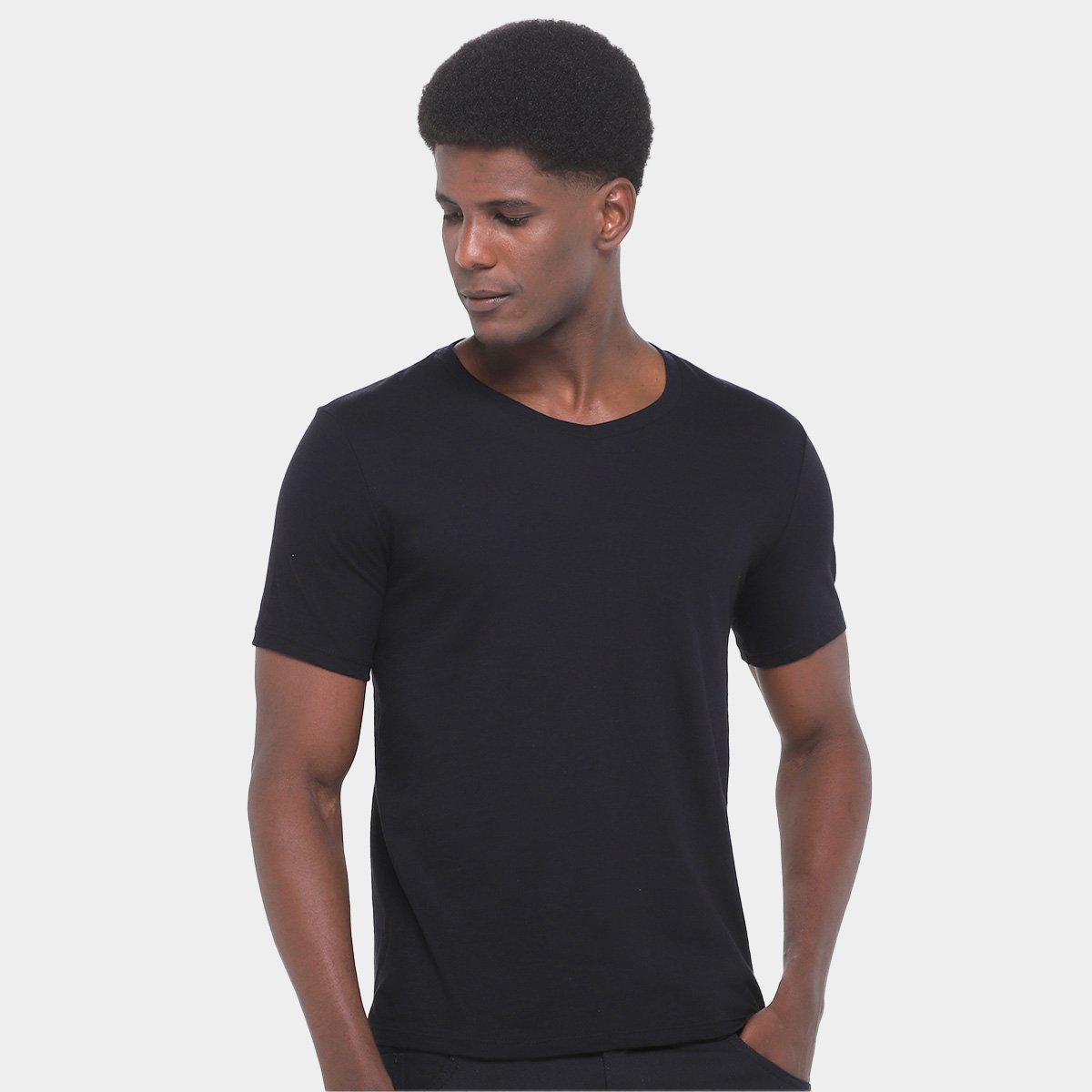 Kit Camiseta Hering C/ 3 Peças Masculina - Tam: P - 1
