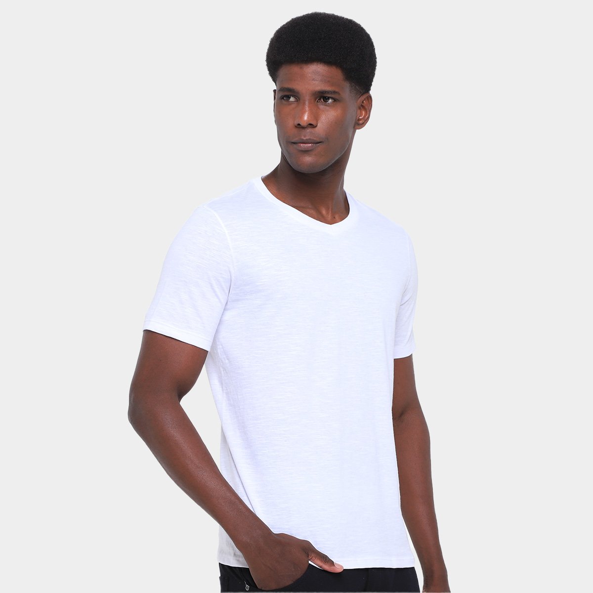 Kit Camiseta Hering C/ 3 Peças Masculina - Tam: P - 4