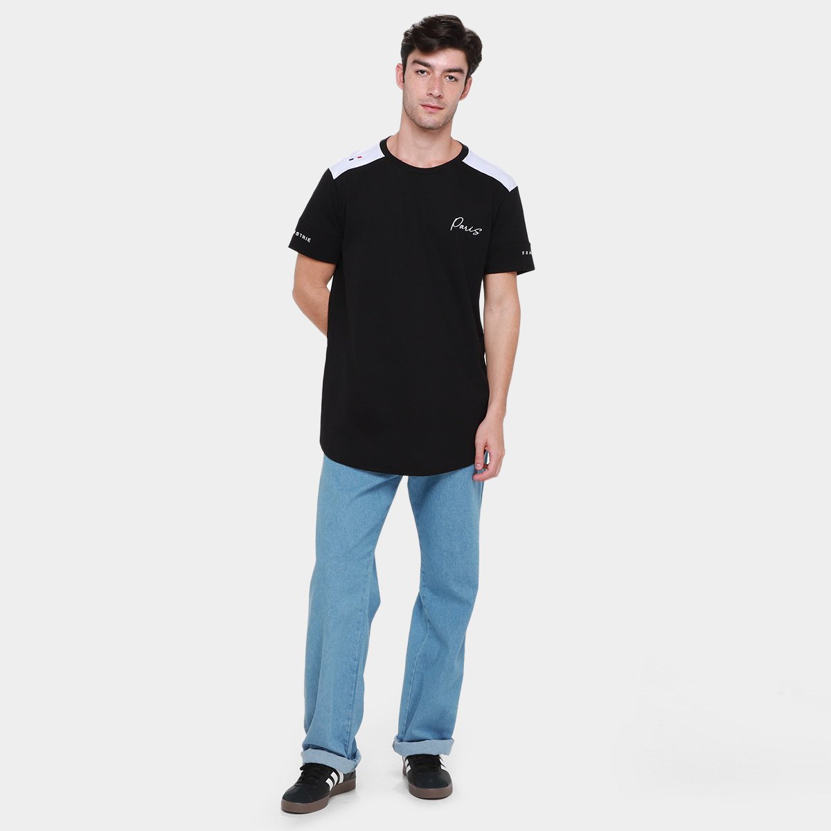 Kit Camiseta Industrie Casual Masculina - 2 peças - Tam: P - 5