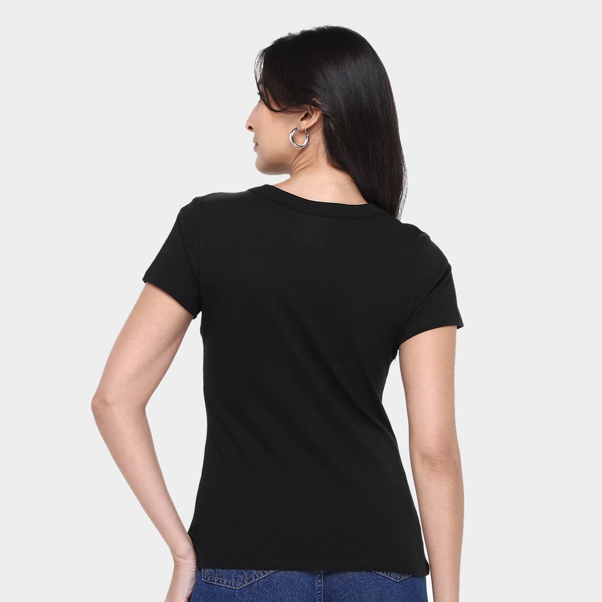 Kit Camiseta Hering Básica Feminina 3 Peças - Tam: M - 2