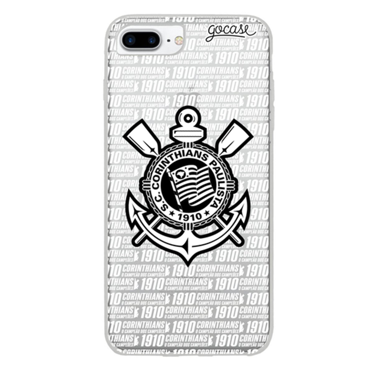 Capa de Celular Corinthians Campeão - Para Iphone 6 7 8 Plus