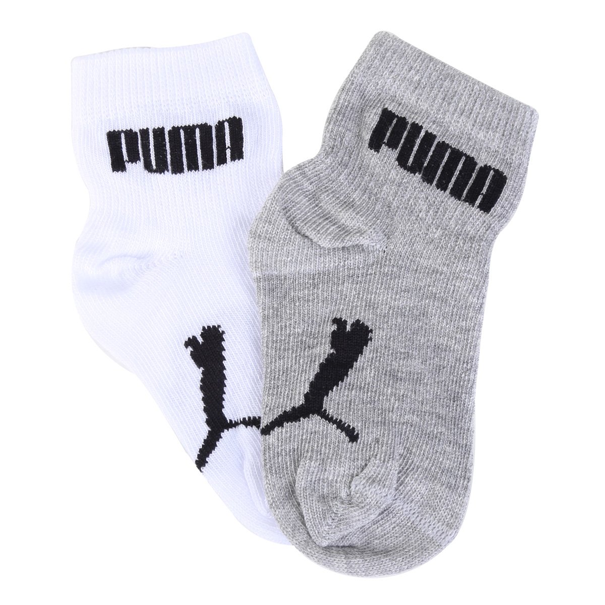 Meia Infantil Puma Sapatilha Kit Com 2 Pares