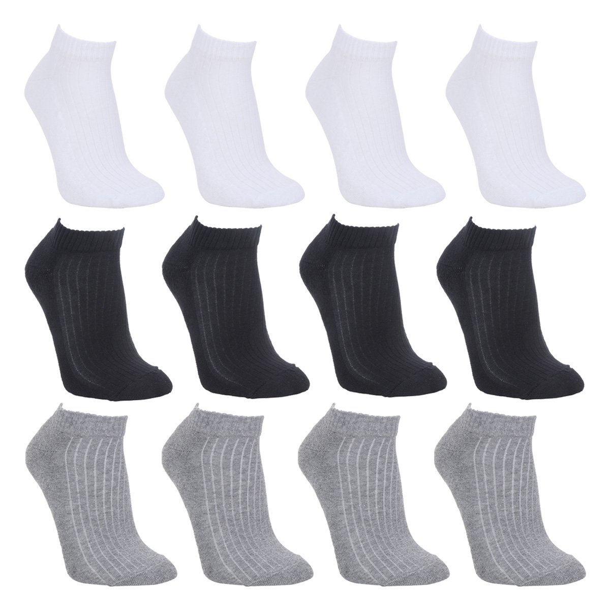 Kit Meias Trifil Cano Curto Básicas 12 Pares Masculina