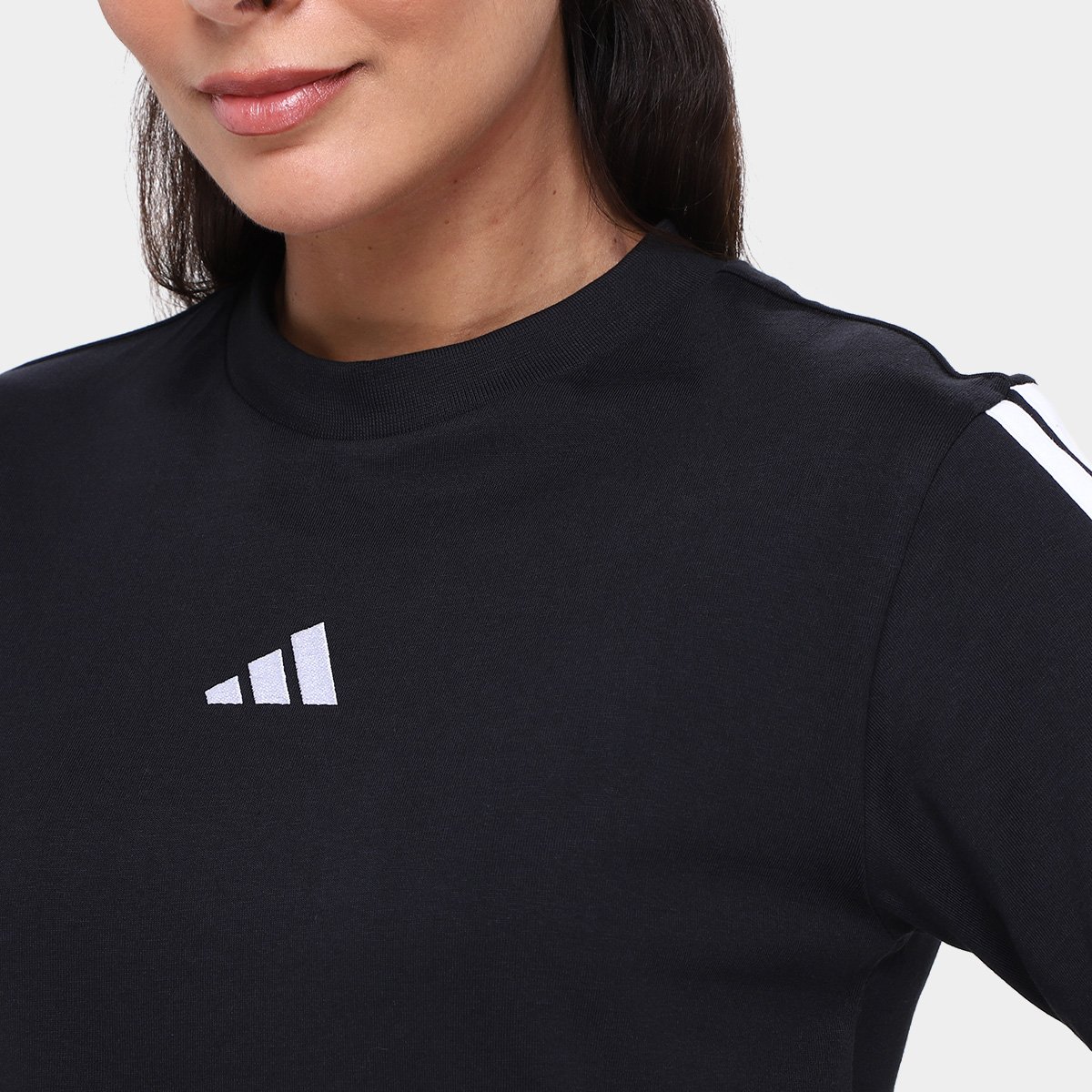 Camiseta Adidas 3 Stripes Feminina - Tam: P - 2