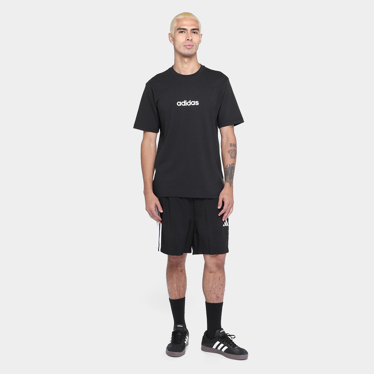 Camiseta Adidas Logo Linear Masculina - Tam: P - 3