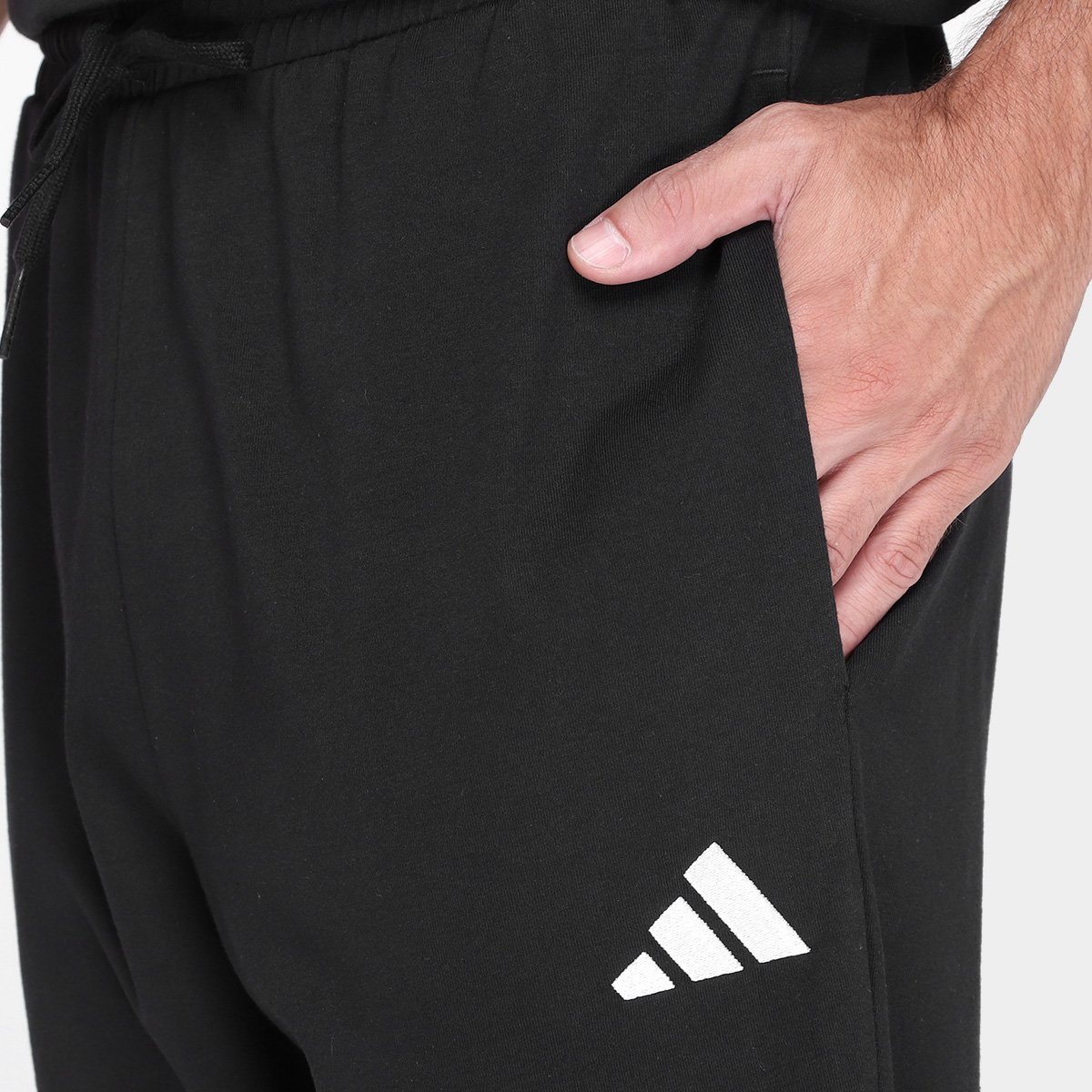 Calça Adidas Logo Single Jersey Masculina - Tam: P - 2