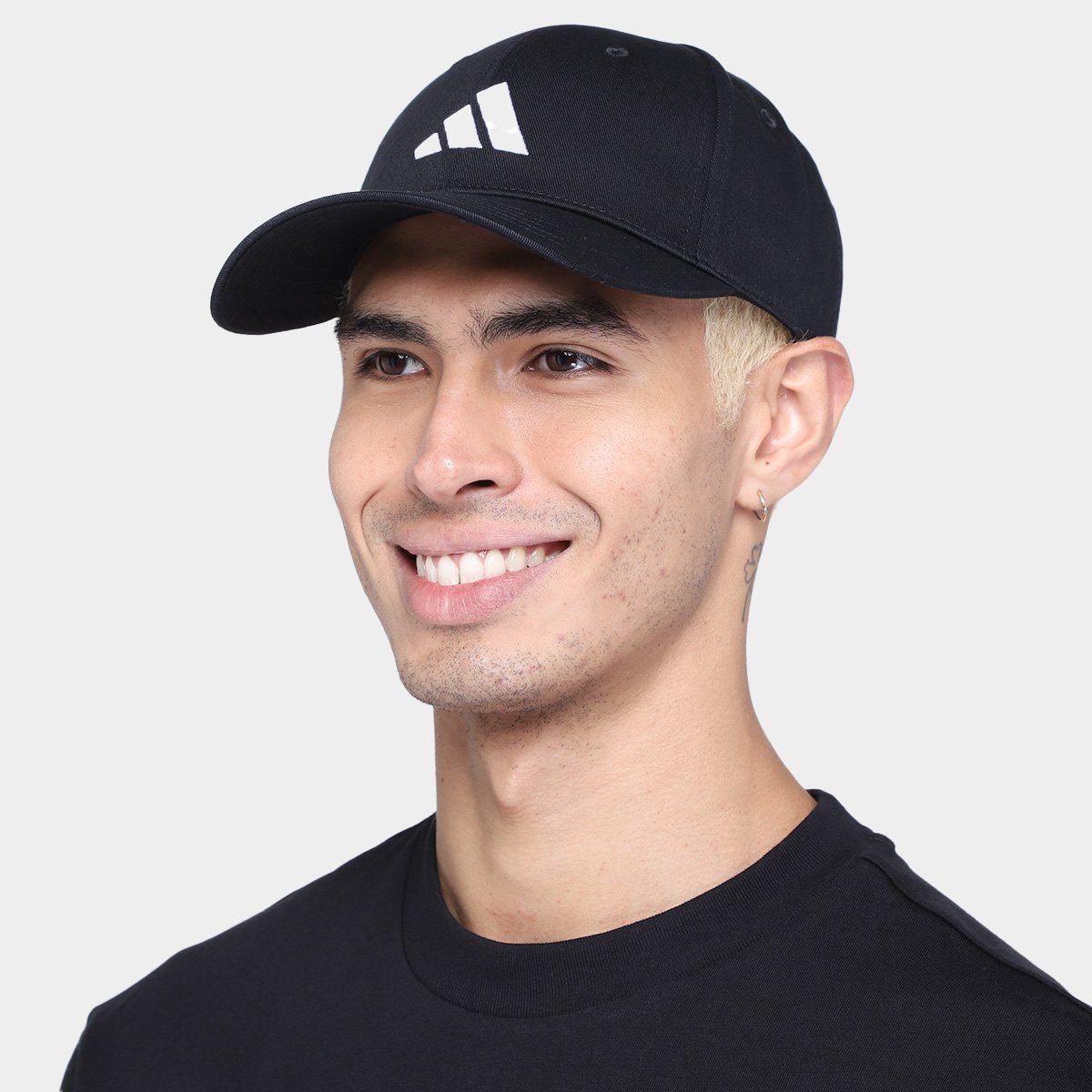 Boné Adidas Aba Curva Strapback Essentials Logo - Tam: M/G - 1