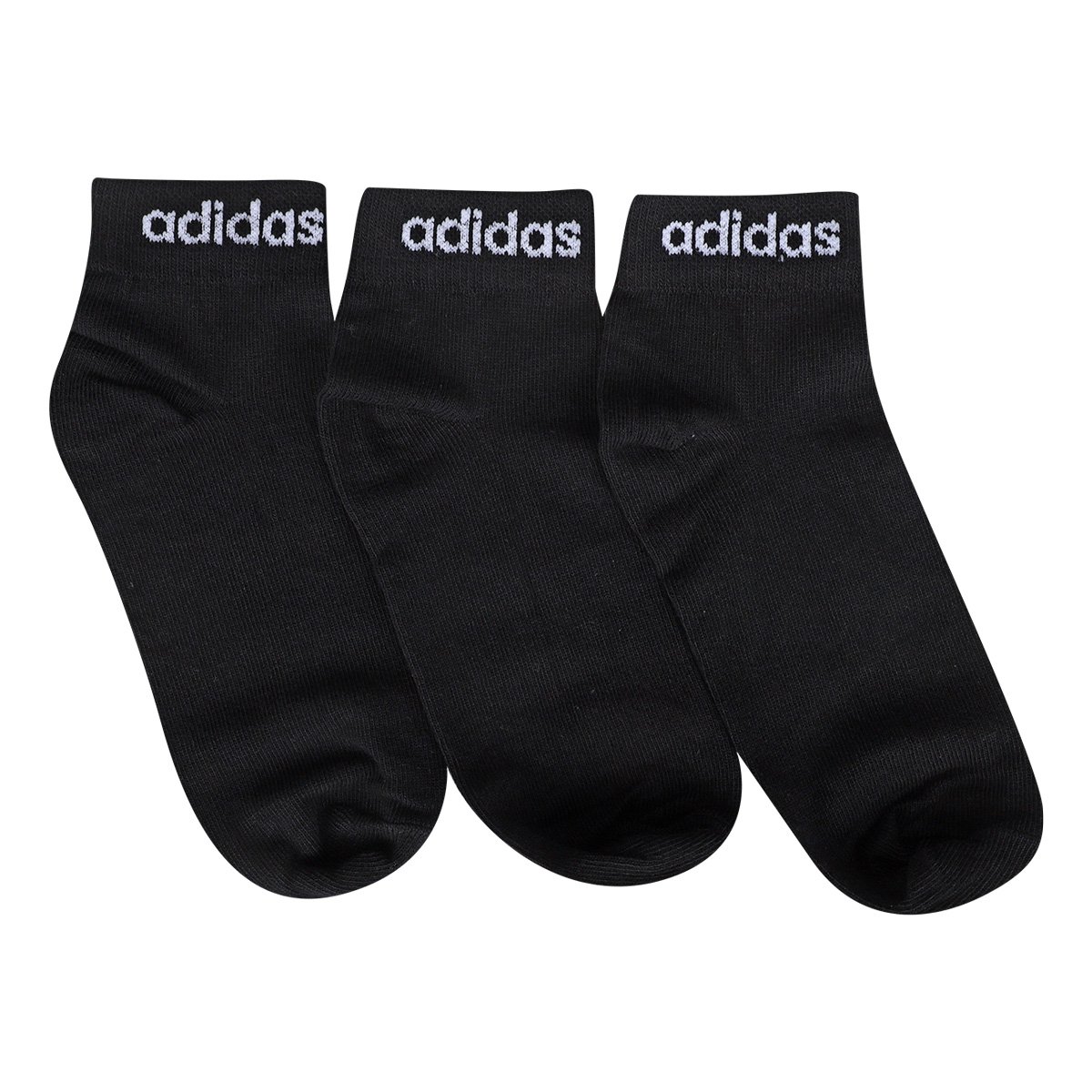 Kit Meia Adidas Cano Médio Com 3 Pares - Tam: 43/45 - 2