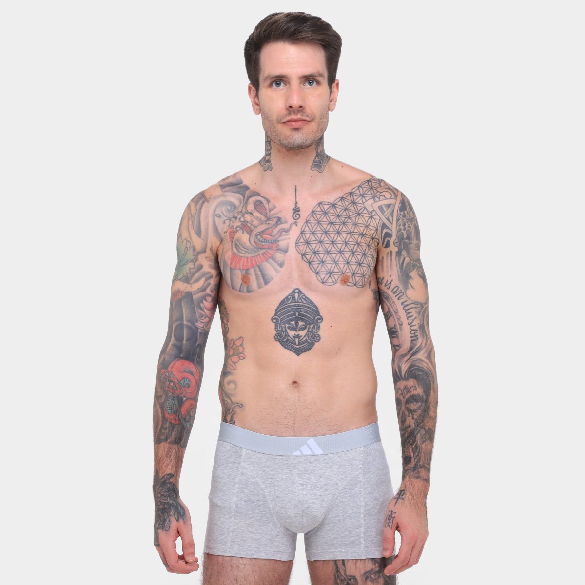 Kit Cueca Boxer Adidas 3 Peças - Tam: P - 3