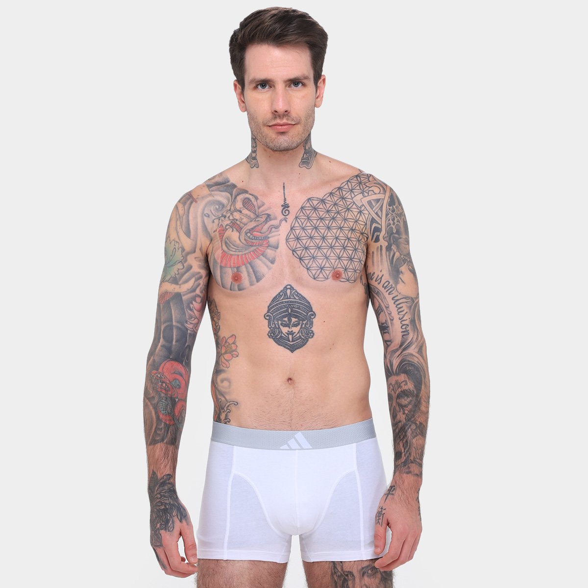 Kit Cueca Boxer Adidas 3 Peças - Tam: P - 4