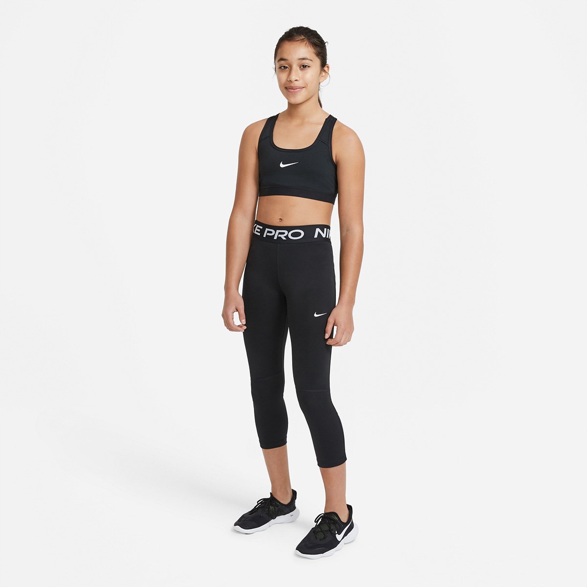 Calça Legging Infantil Nike G NP Capri Feminina - Tam: EP - 2