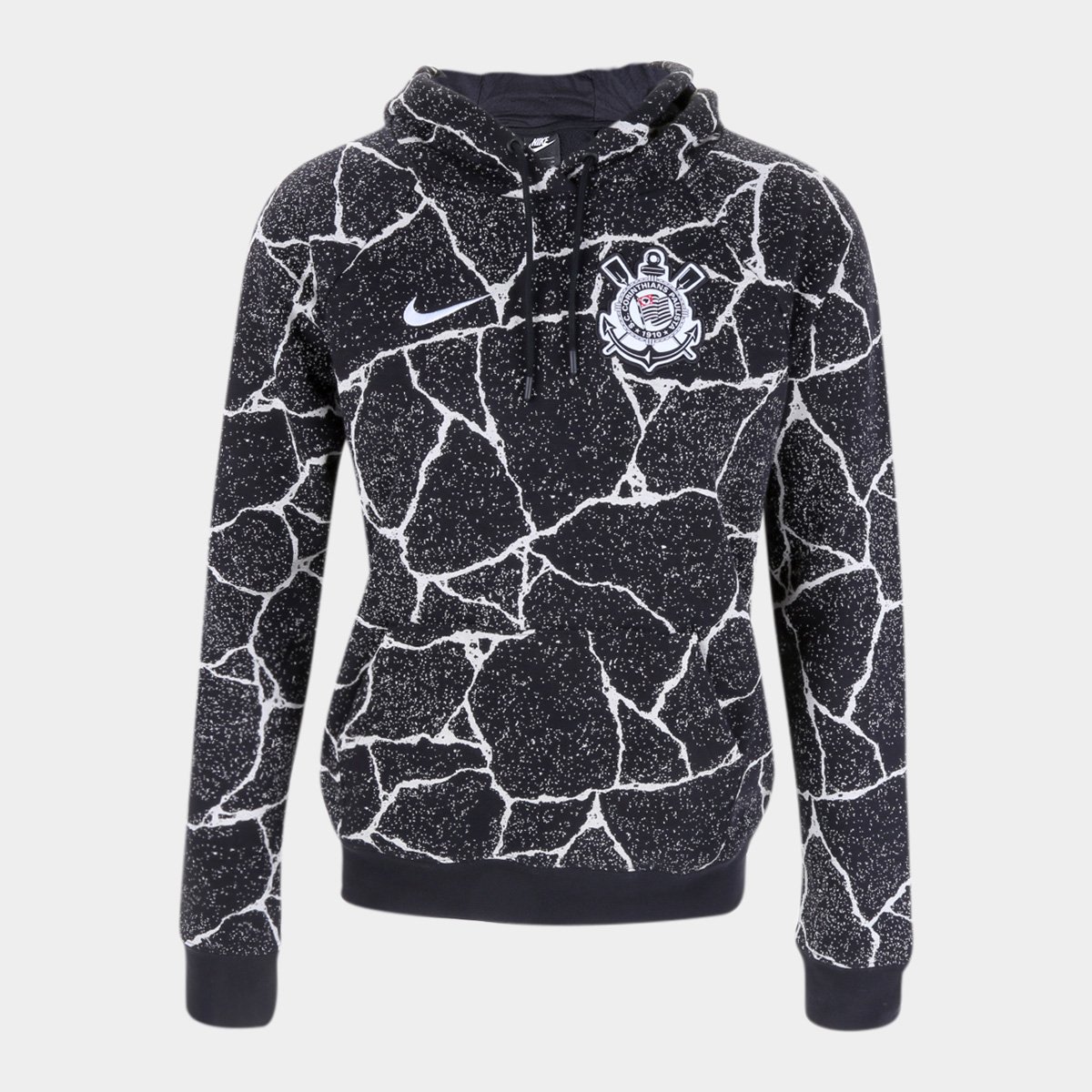 Moletom Corinthians Nike GFA Canguru Feminino