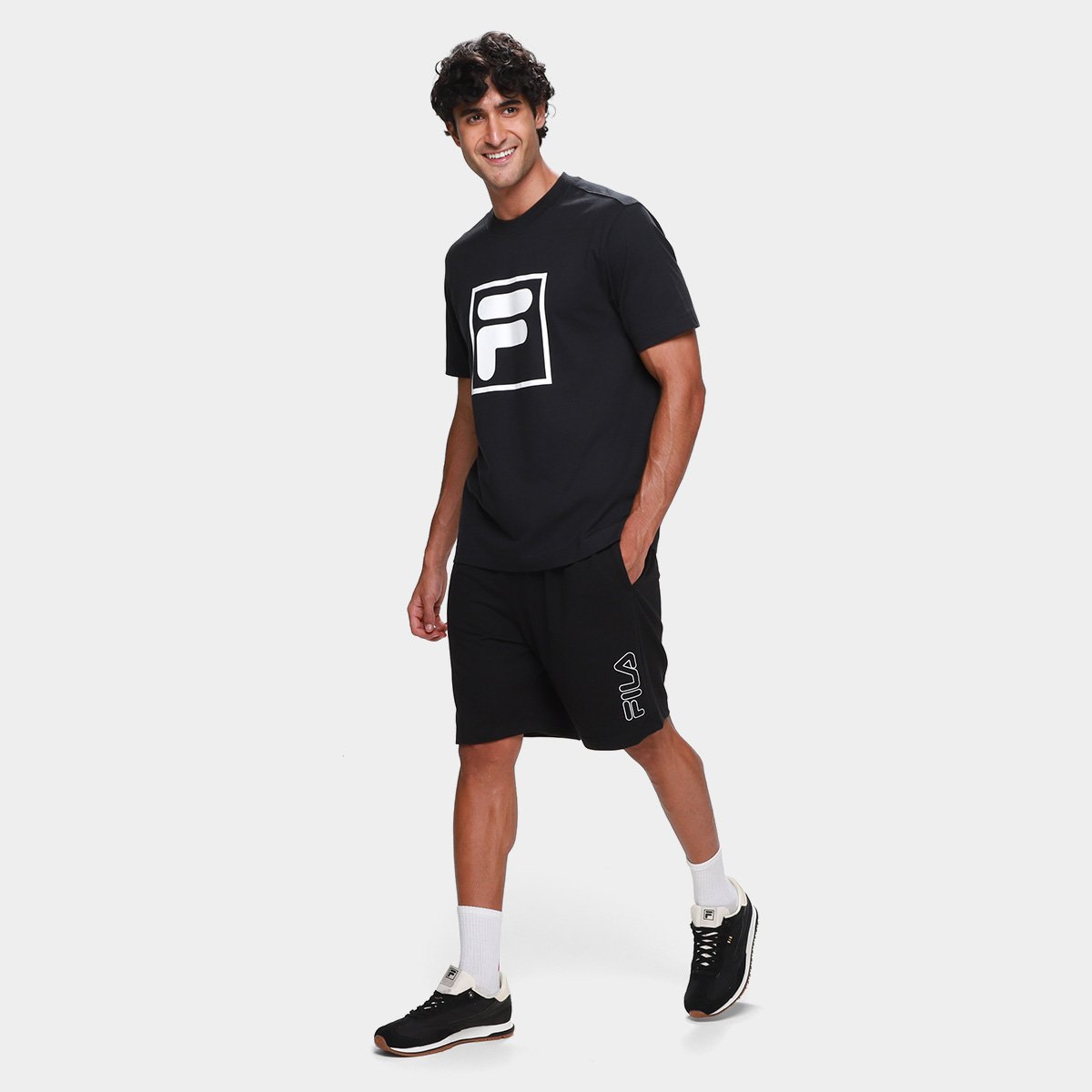 Bermuda Fila Outline Ligth Masculina - Tam: M - 3