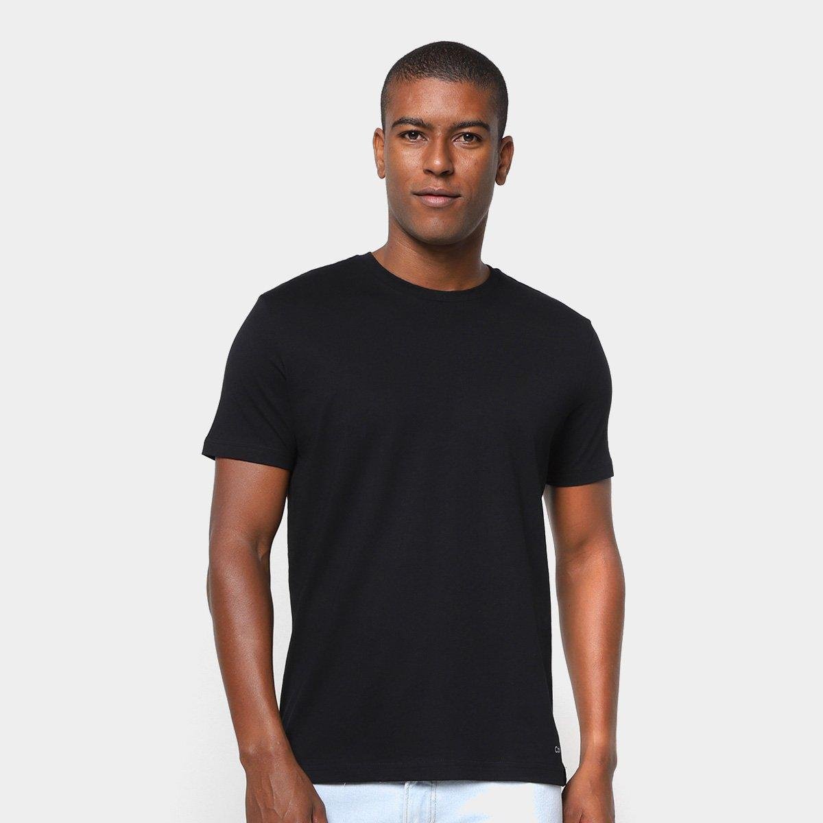 Kit Camiseta Calvin Klein Casual Masculina - 2 Peças - Tam: P - 3
