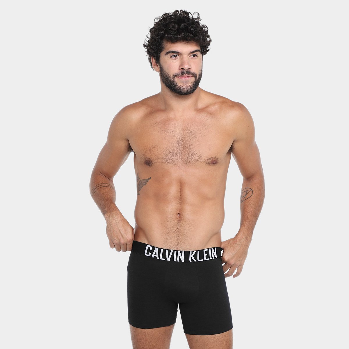 Kit Cueca Boxer Calvin Klein Masculina - 2 Peças - Tam: P - 1