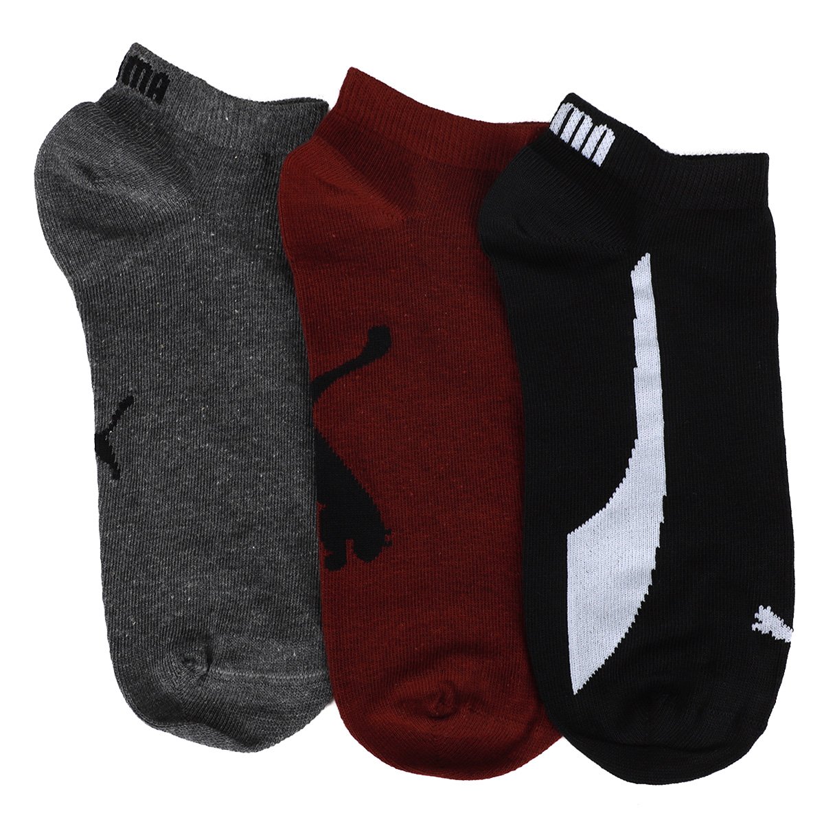 Kit Meia Sapatilha Puma Esportiva C/ 3 Pares Masculina - Tam: 39/43 - 4