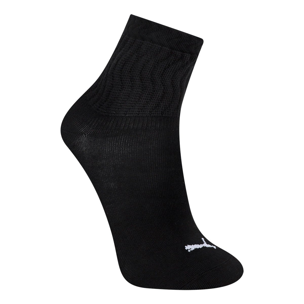 Kit Meia Puma Cano Médio Esportiva C/ 2 Pares Feminina - Tam: 34/39 - 2