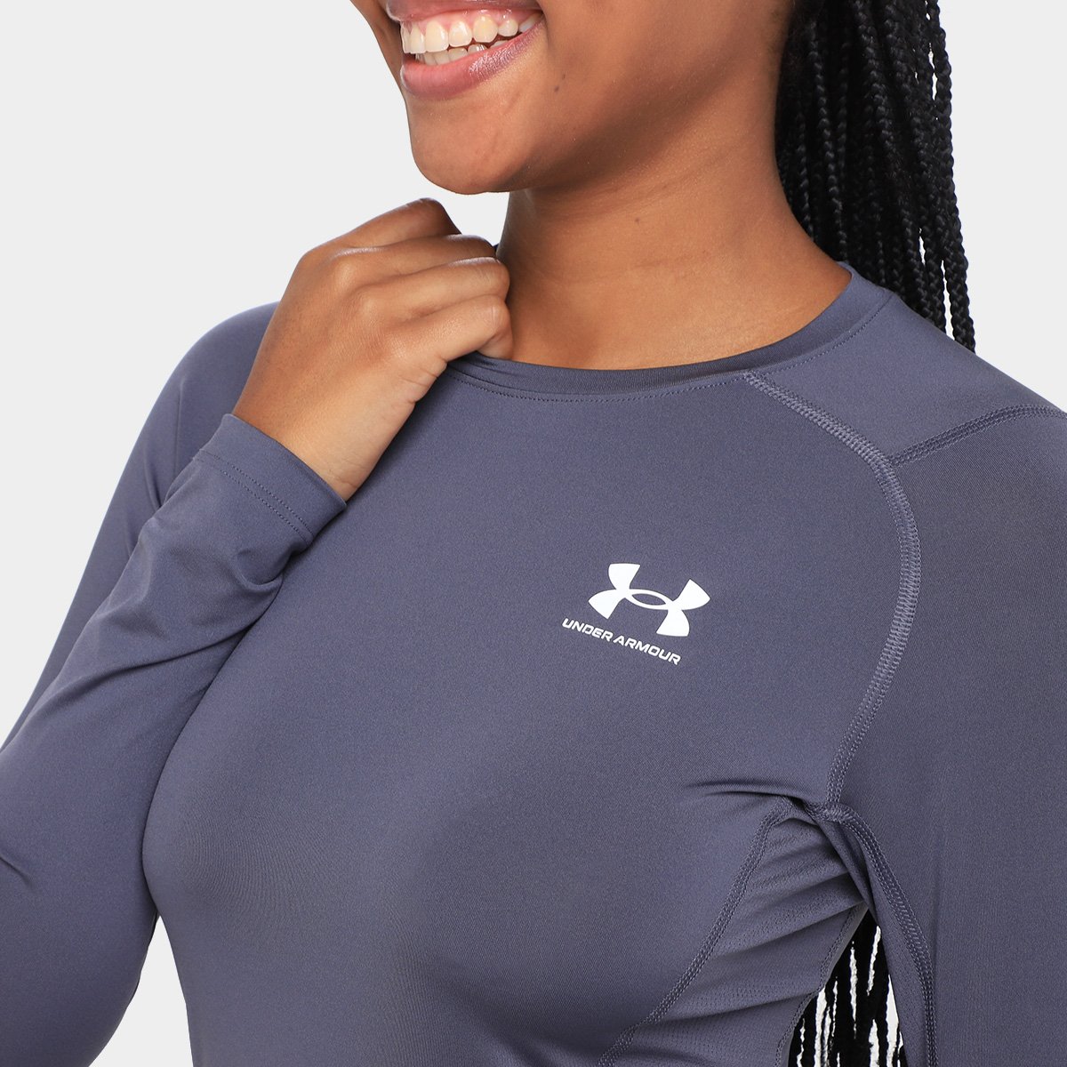 Camiseta Under Armour Heatgear Manga Longa Feminina - Tam: G - 2