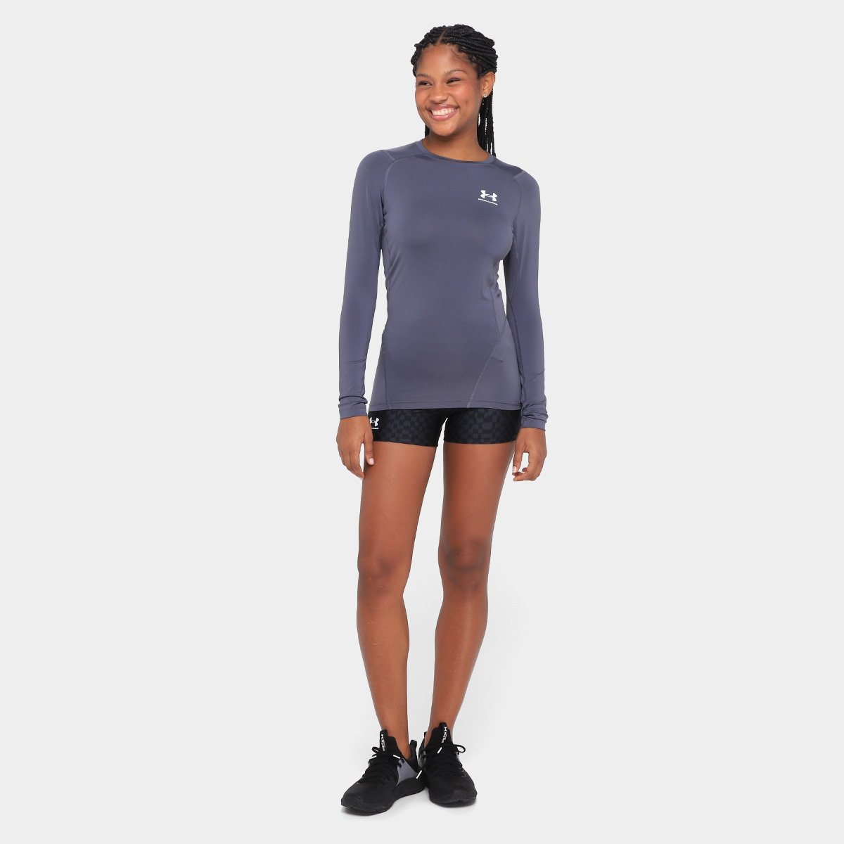 Camiseta Under Armour Heatgear Manga Longa Feminina - Tam: G - 3