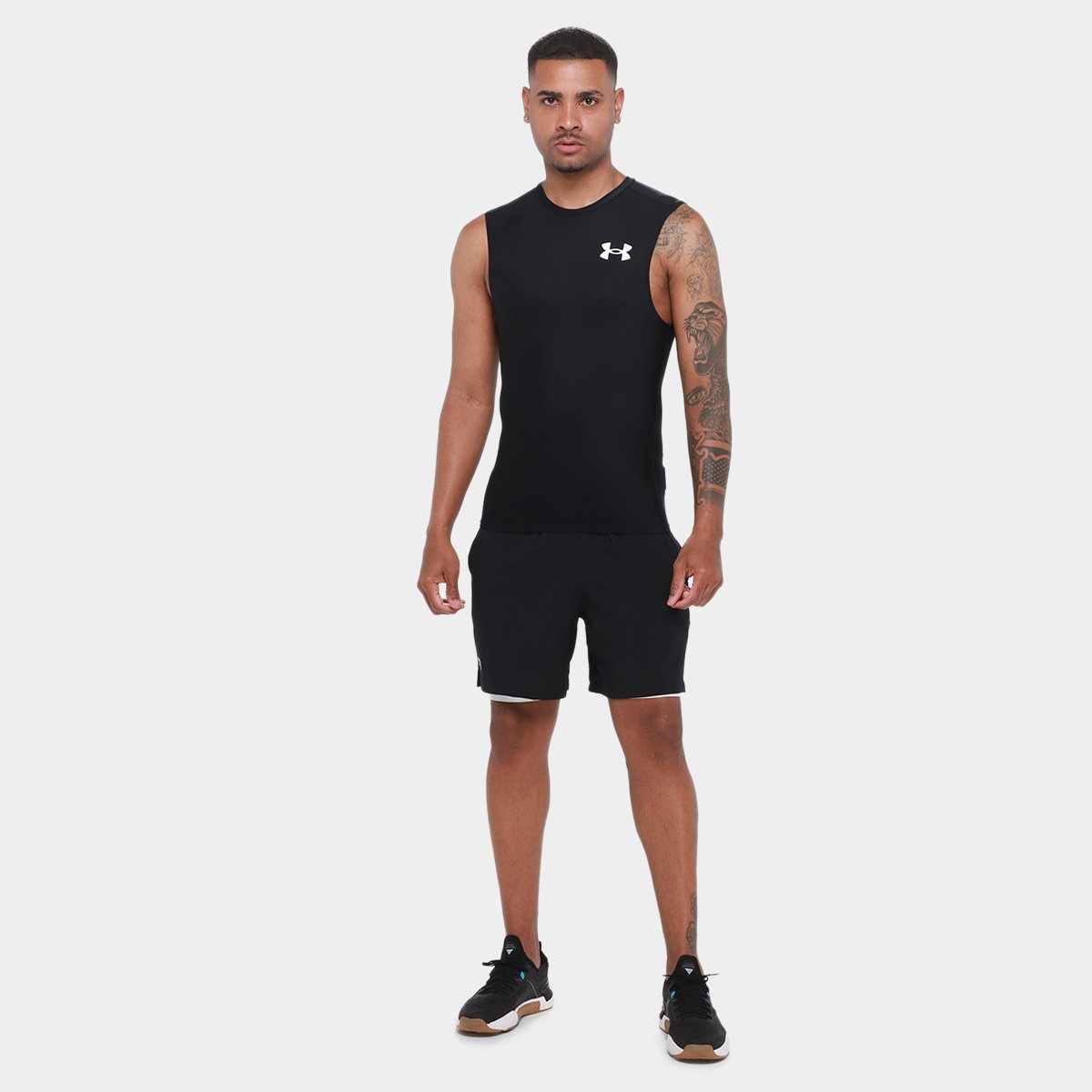 Regata Under Armour HG OG Compressão Masculina - Tam: P - 3